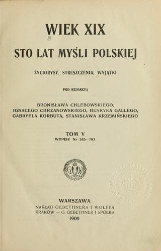 Tapa de Wiek XIX