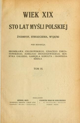 Tapa de Wiek XIX