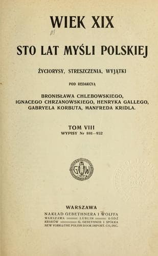 Tapa de Wiek XIX