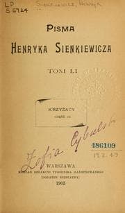 Tapa de Pisma Henryka Sienkiewicza