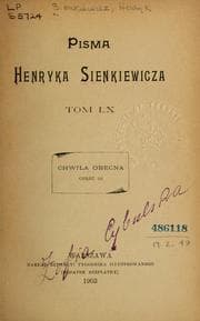 Tapa de Pisma Henryka Sienkiewicza