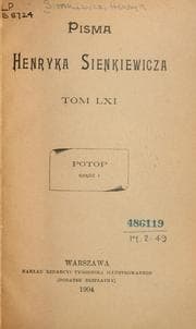 Tapa de Pisma Henryka Sienkiewicza, Tom LXI