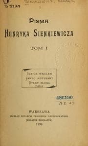 Tapa de Pisma Henryka Sienkiewicza