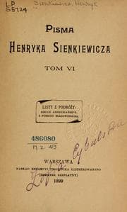 Tapa de Pisma Henryka Sienkiewicza