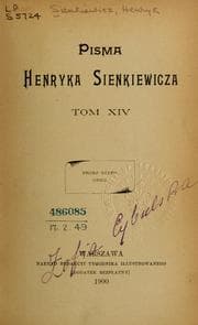 Tapa de Pisma Henryka Sienkiewicza