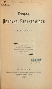 Tapa de Pisma Henryka Sienkiewicza