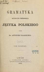 Tapa de Gramatyka historyczno-porównawcza języka polskiego