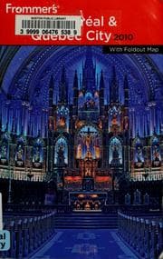 Tapa de Frommer's Montréal & Québec City 2010
