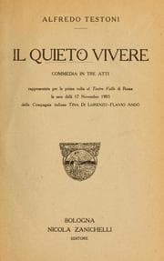 Tapa de Il quieto vivere