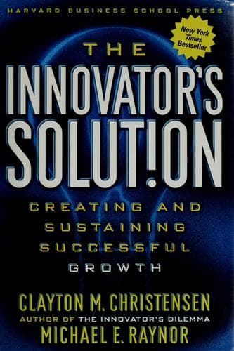 Tapa de The innovator's solution
