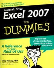 Tapa de Microsoft Office Excel 2007 for dummies