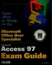 Tapa de Microsoft office user specialist: Microsoft Access 97 exam guide