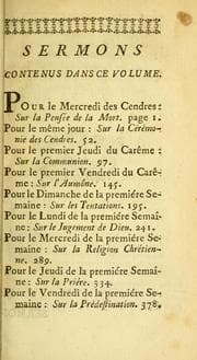 Tapa de Sermons du Père Bourdaloue