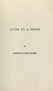 Tapa de Letter to a friend