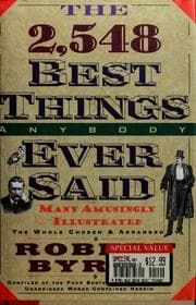 Tapa de The 2,548 best things anybody ever said