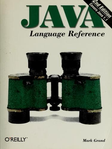 Tapa de Java Language Reference