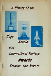 Tapa de A history of the Hugo, Nebula, and International Fantasy Awards