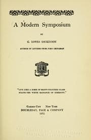 Tapa de A modern symposium