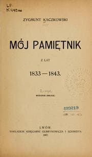 Tapa de Mój pamiętnik z lat 1833-1843