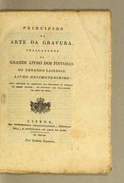 Tapa de Principios da arte da gravura