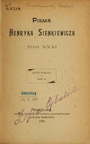 Tapa de Pisma Henryka Sienkiewicza