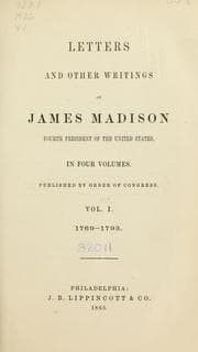 Tapa de Letters and other writings of James Madison