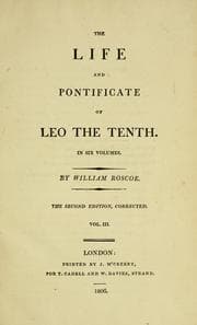 Tapa de The life and pontificate of Leo the Tenth