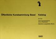 Tapa de Öffentliche Kunstsammlung Basel