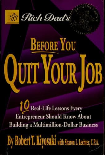 Tapa de Rich dad's Before you quit your job