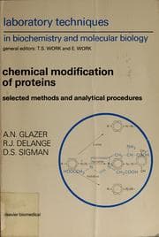 Tapa de Chemical modification of proteins