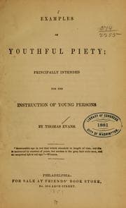 Tapa de Examples of youthful piety