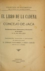 Tapa de El libro de la cadena del concejo de Jaca
