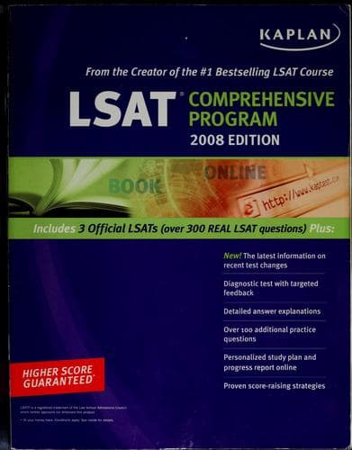 Tapa de LSAT 2008 edition comprehensive program