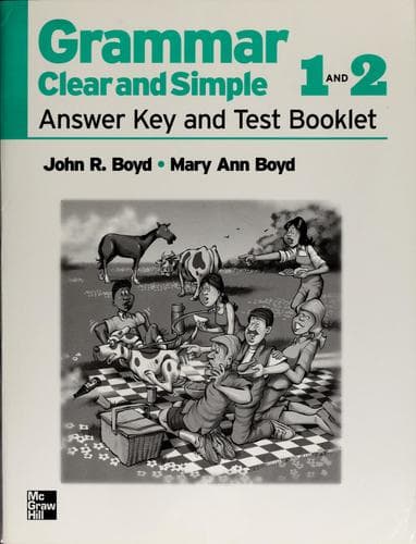 Tapa de Grammar clear and simple