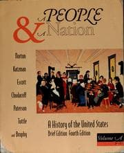 Tapa de A People and a nation