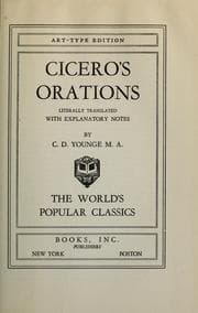 Tapa de Cicero's orations