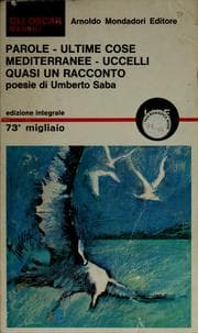 Tapa de Parole ; Ultime cose ; Mediterranee ; Uccelli ; Quasi un racconto