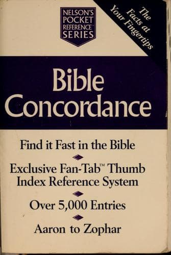 Tapa de Bible concordance