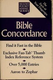 Tapa de Bible concordance