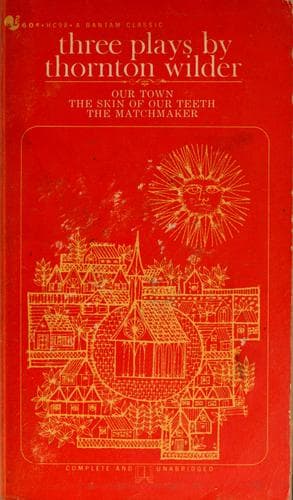 Tapa de Three plays by Thornton Wilder