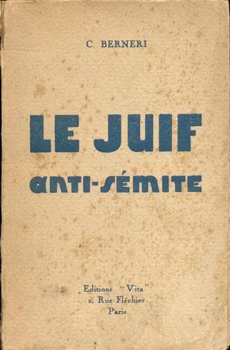 Tapa de Le Juif anti-sémite