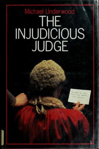 Tapa de The injudicious judge