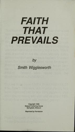 Tapa de Faith that prevails