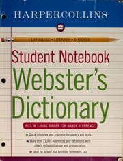 Tapa de HarperCollins student notebook Webster's dictionary