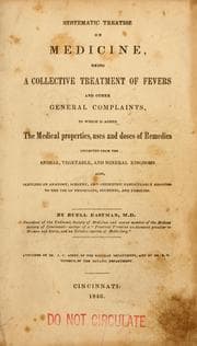 Tapa de Systematic treatise on medicine