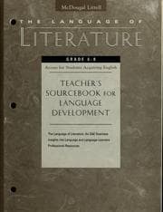 Tapa de The language of literature