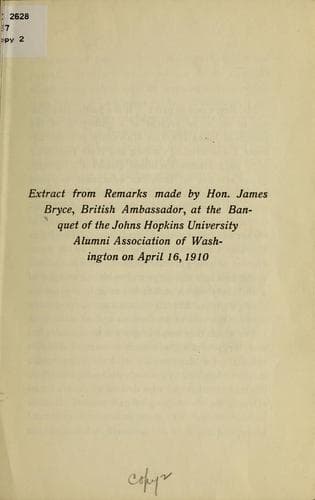Tapa de Extracts from remarks made by Hon
