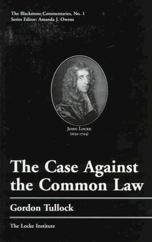 Tapa de The case against the common law