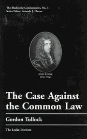 Tapa de The case against the common law