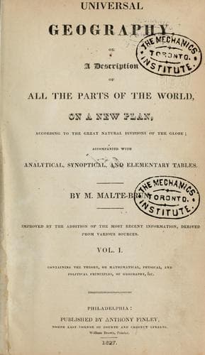 Tapa de Universal geography
